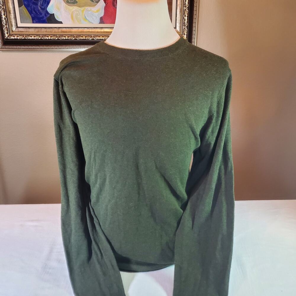 Old Navy Mens XL Sweater Dark Green Pullover Long Sleeve Crewneck Knit Top